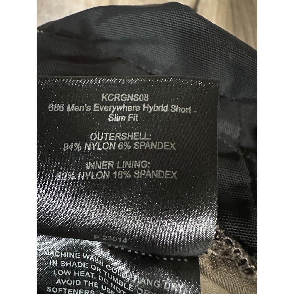 686 Everywhere Hybrid Short Slim Fit Brown size 34 - Picture 7 of 10